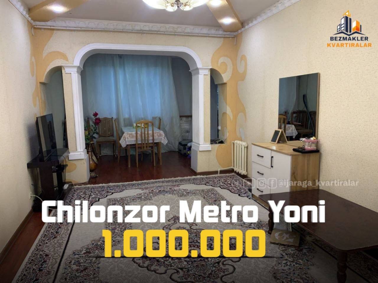 2 xonali kvartira chilonzorda