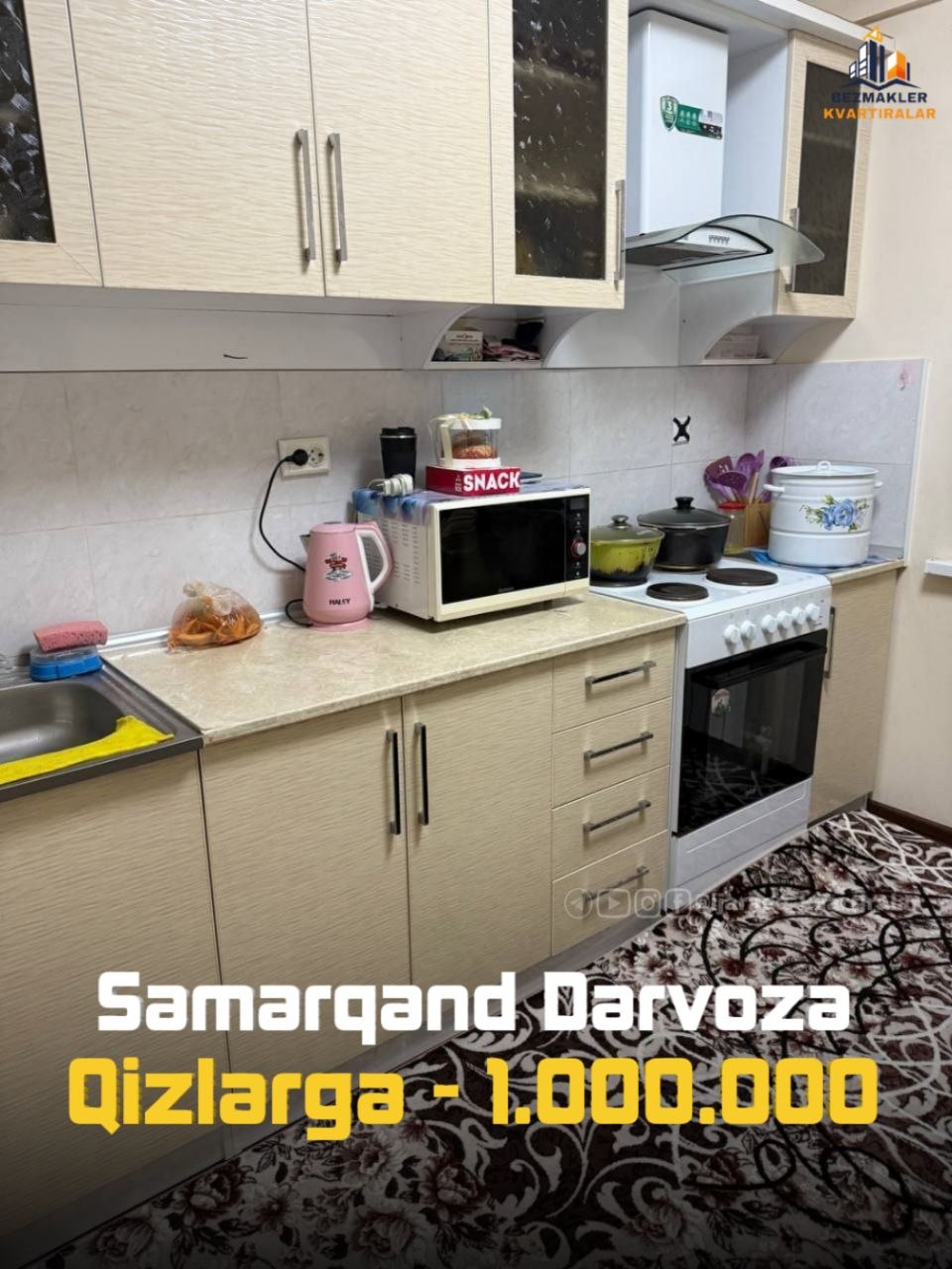3 xonali kvartira shayxontohurda