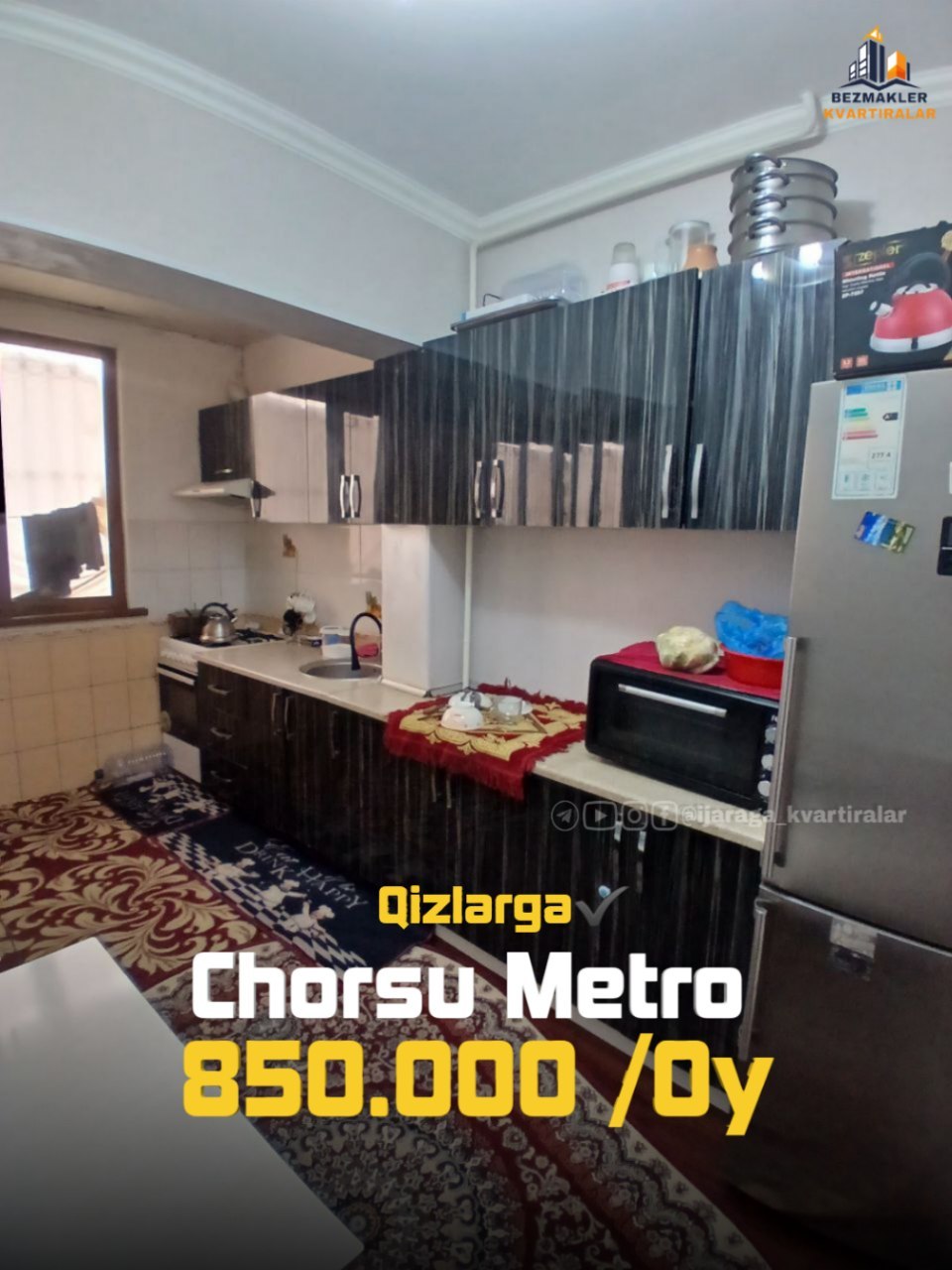 2 xonali kvartira sebzorda
