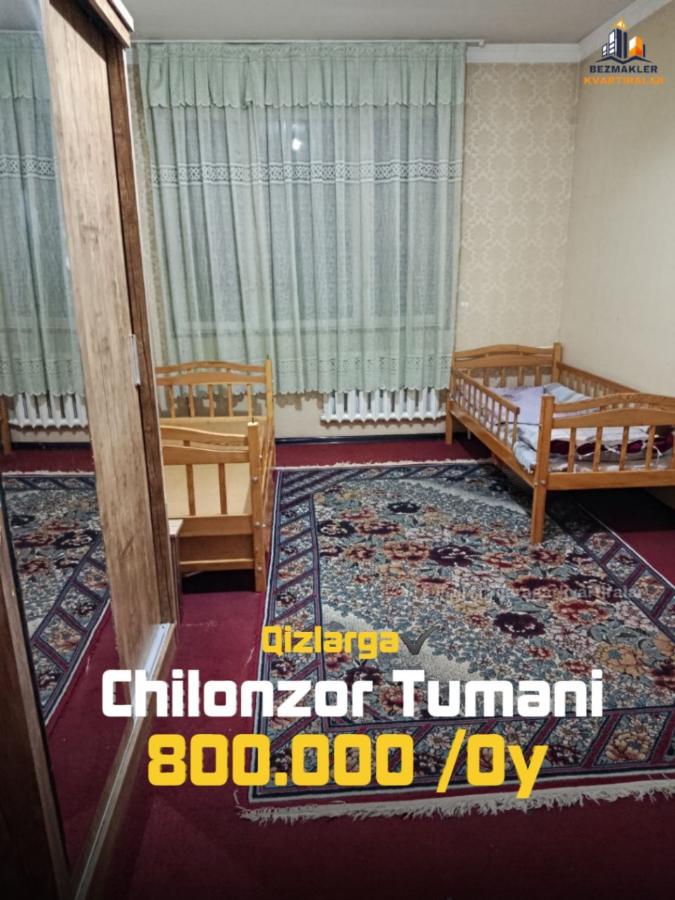 1 xonali kvartira chilonzorda